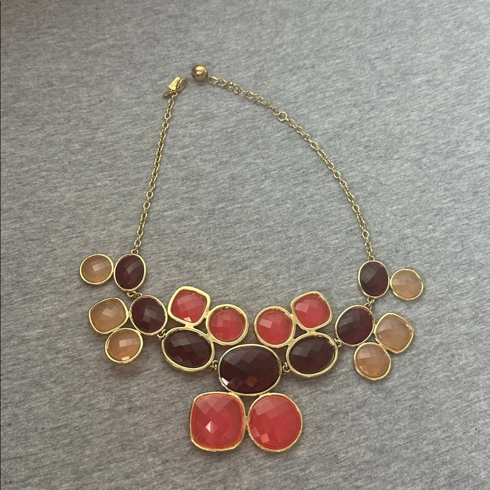 Kate Spade Statement Necklace In reds / pinks - Picture 1 of 3